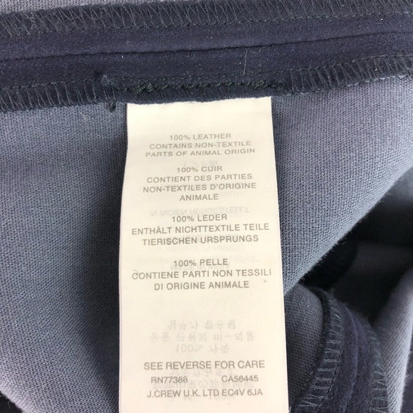 J. Crew Collection Suede Leggings Skinny Pant Blue - Picture 5 of 6